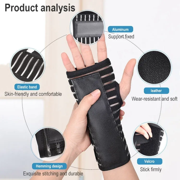 025 Joint Sprain Protection Fixed Support Comfortable Adjustment Support Protector, Size:M(Black-Left)