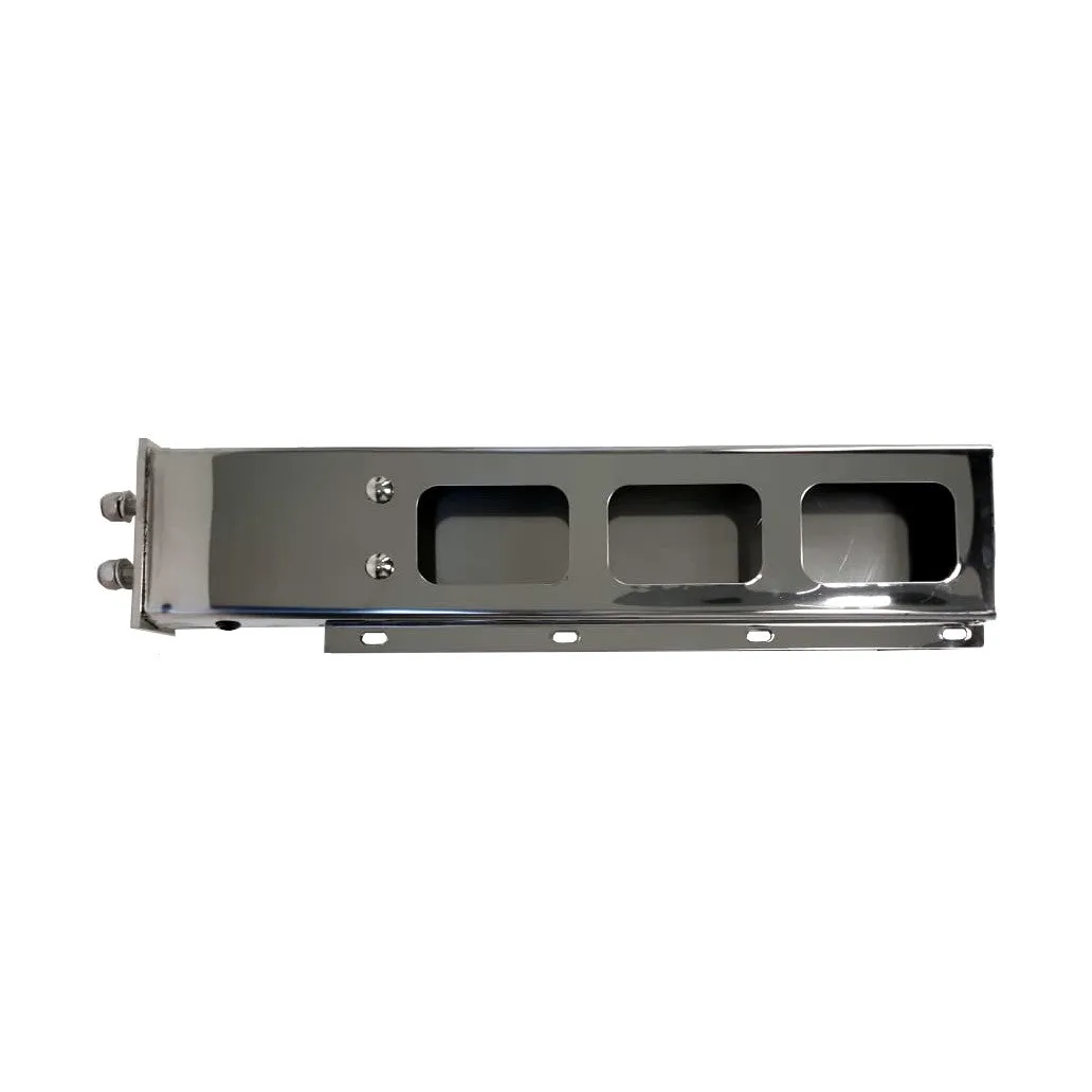 30" X 6" Spring Loaded Mud Flap Hanger Light Bar With Rectangular Light Cutouts | F247588