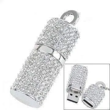 8G Crystal Encrusted USB Flash Drive Memory Stick