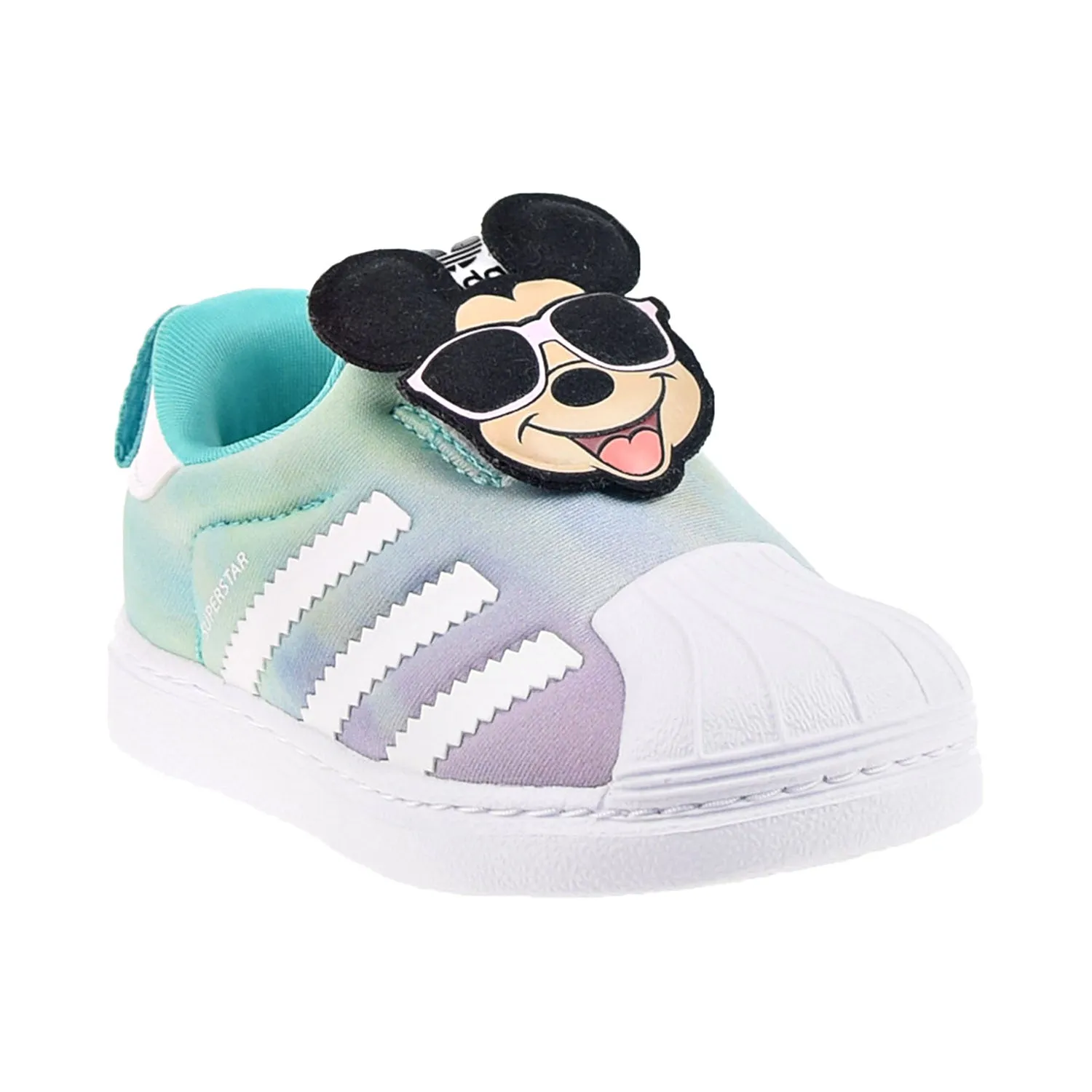 Adidas Disney Superstar 360 I Mickey Toddler's Shoes Semi Mint Rush/Black/White