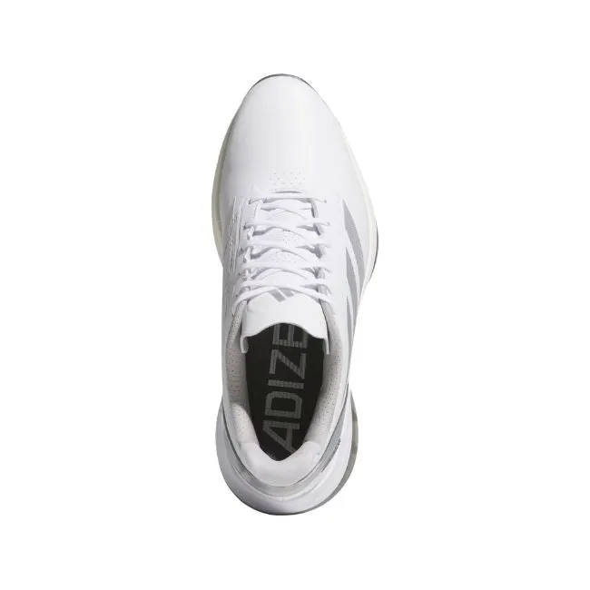 Adidas Men's Adizero ZG Spikeless Golf Shoes - White/Grey/Silver