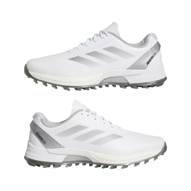 Adidas Men's Adizero ZG Spikeless Golf Shoes - White/Grey/Silver