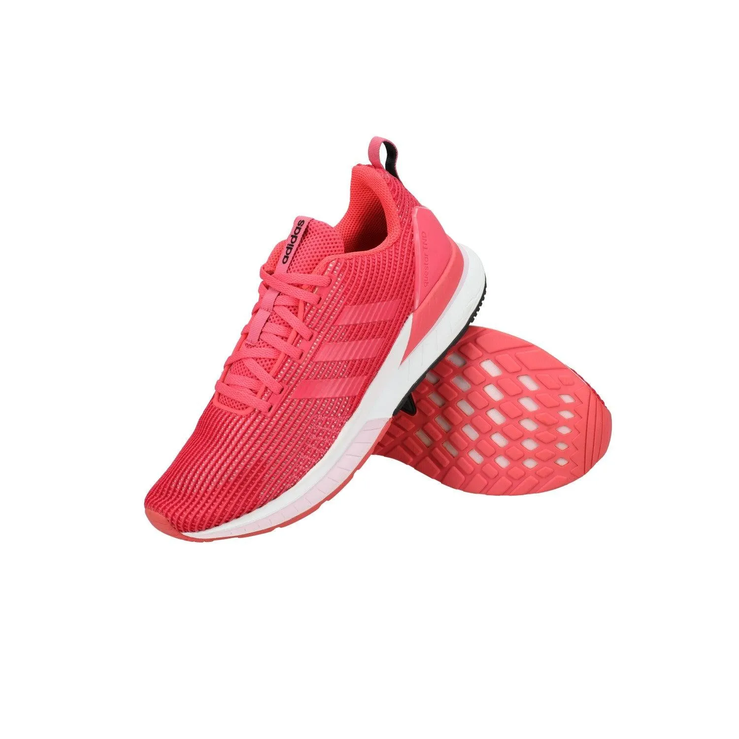 Adidas Neo Questar Running Sport Shoes Fabric Pink Colour For Women