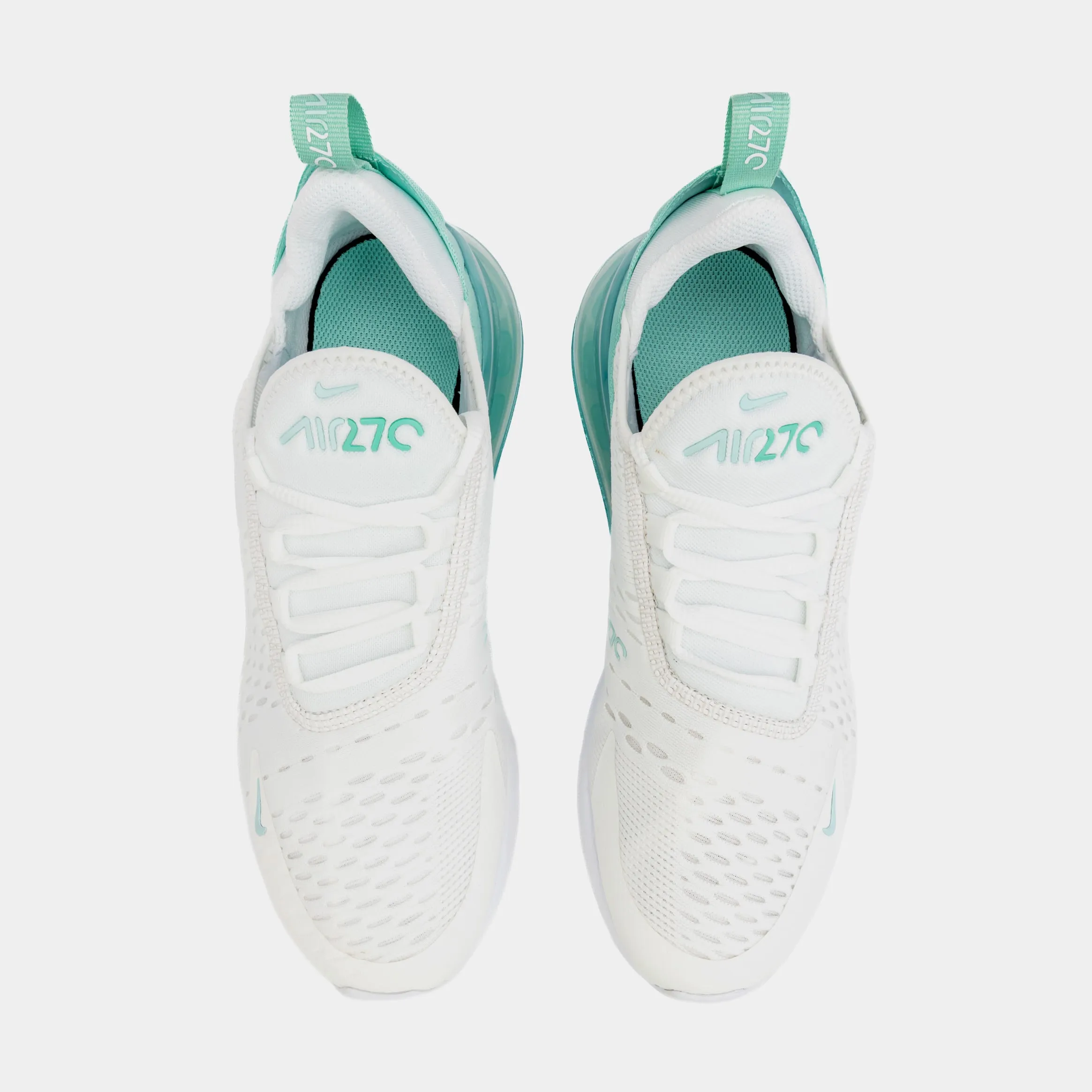 Air Max 270 Grade School Lifestyle Shoes (Summit White/Jade Ice)