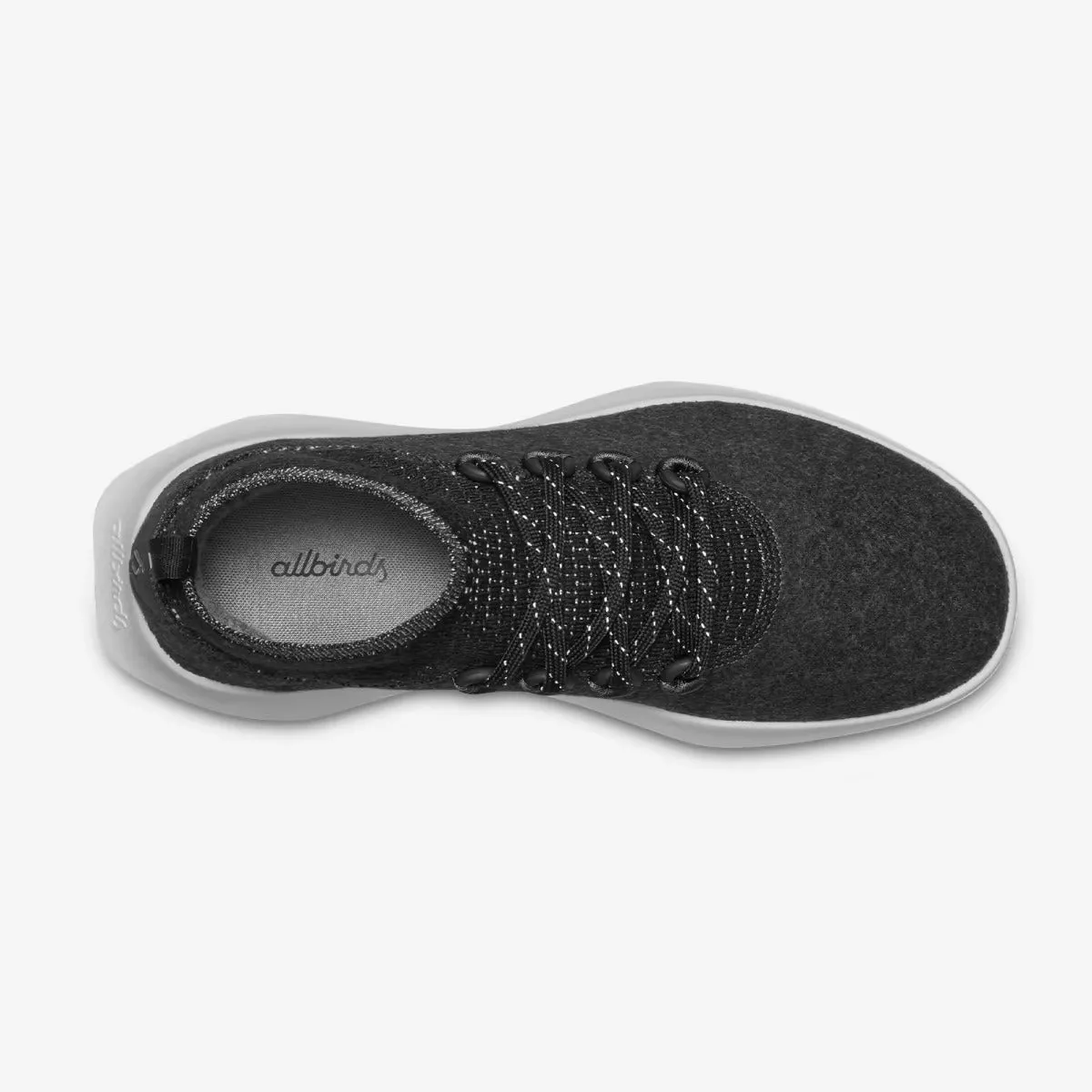 Allbirds Wool Dasher Mizzles - Mid- LIMITED EDITION: Natural Black (White Sole)