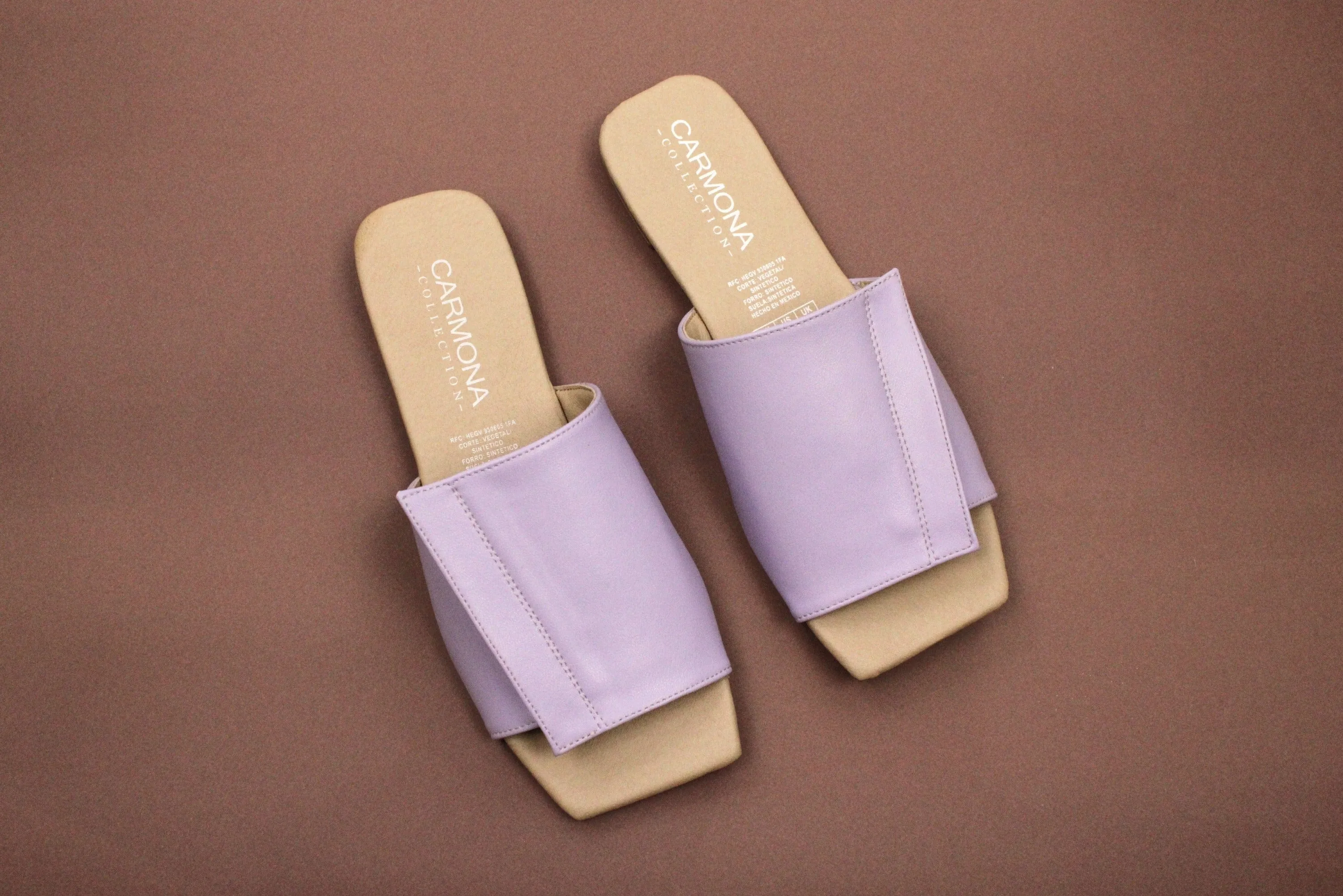 Andrea Cactus Leather Vegan Sandals | Lilac