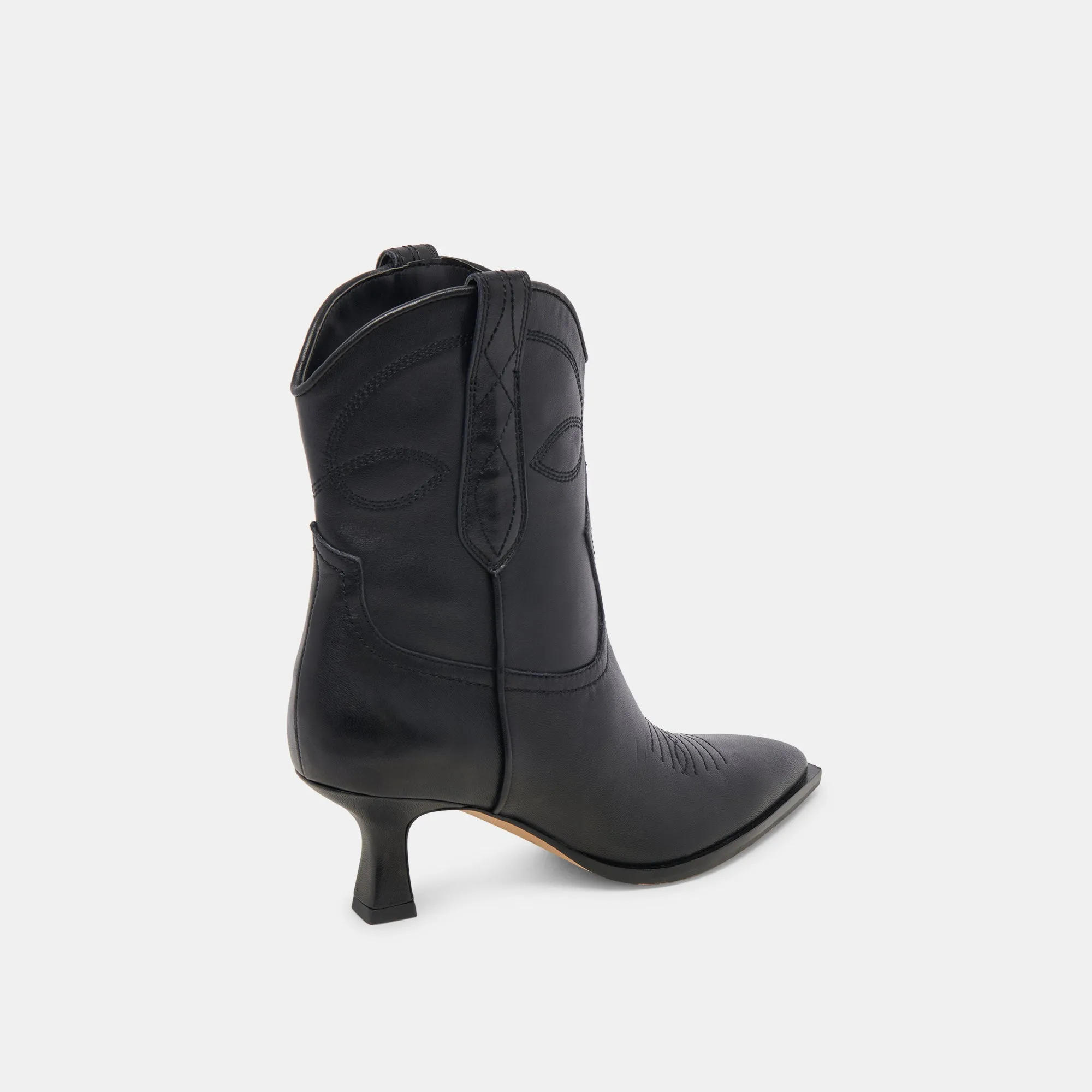 ANGEL BOOTIES BLACK LEATHER