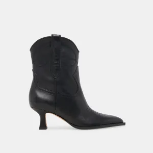 ANGEL BOOTIES BLACK LEATHER