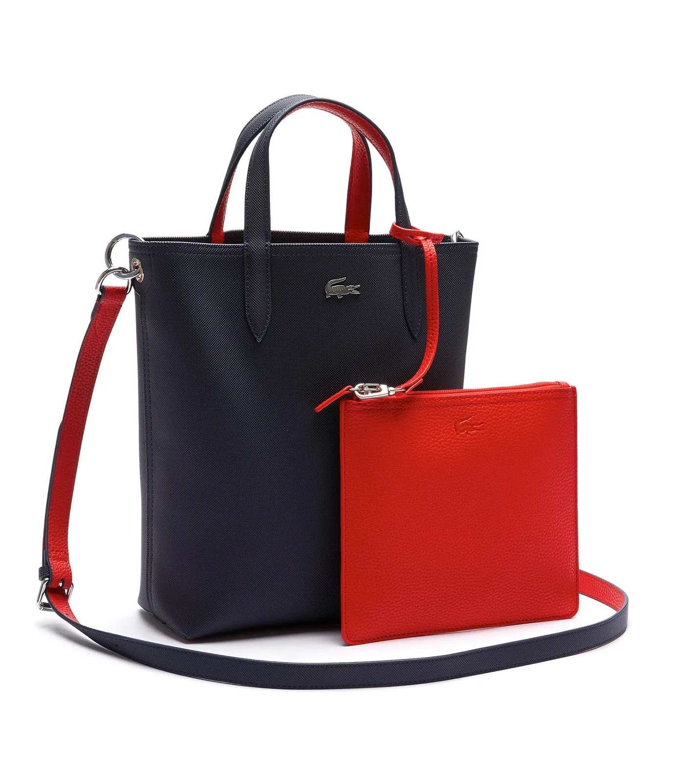 Anna Vertical Reversible Tote Marine 166 Rouge 240