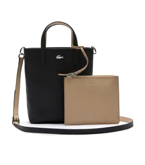 Anna Vertical Reversible Tote Noir Krema