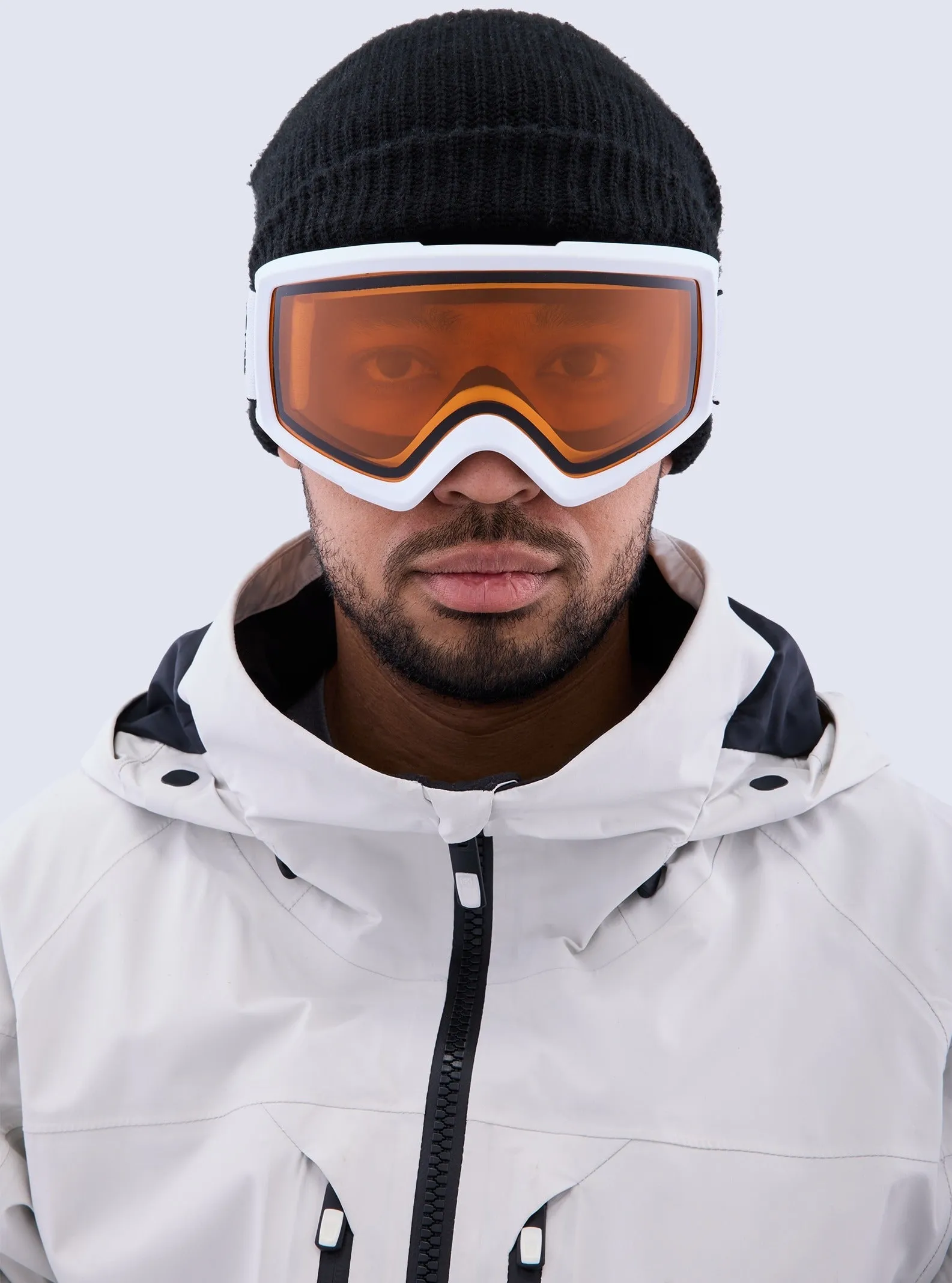 Anon Helix 2.0 Goggles Non-Mirror - White/Amber 2025