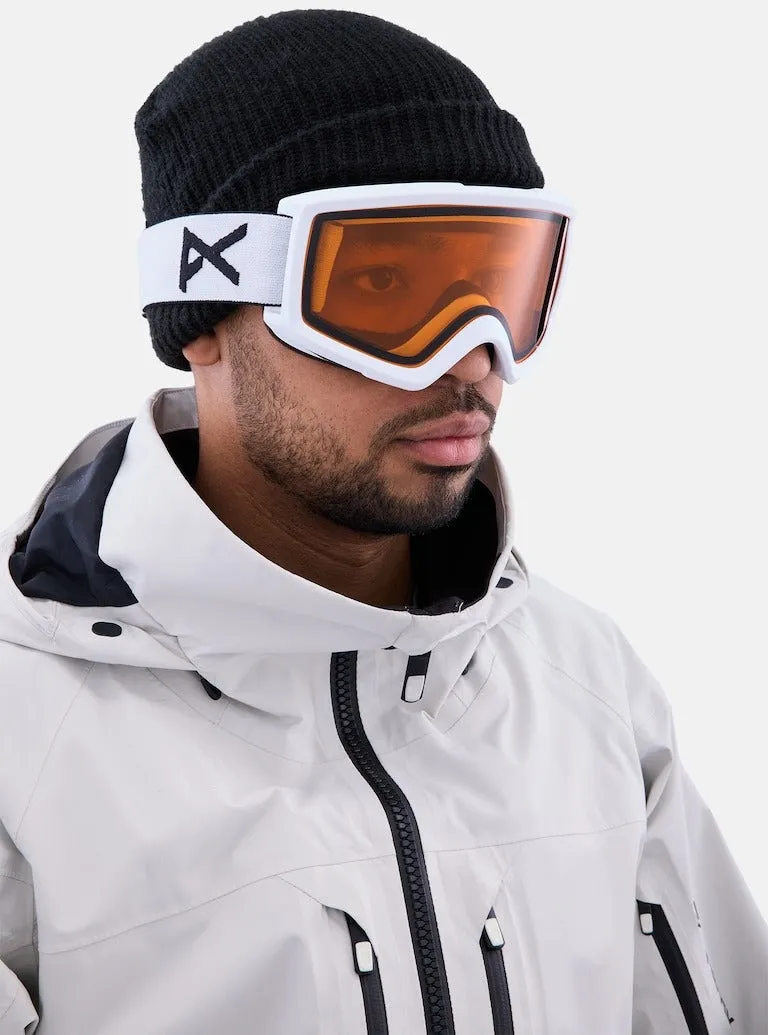 Anon Helix 2.0 Goggles Non-Mirror - White/Amber 2025