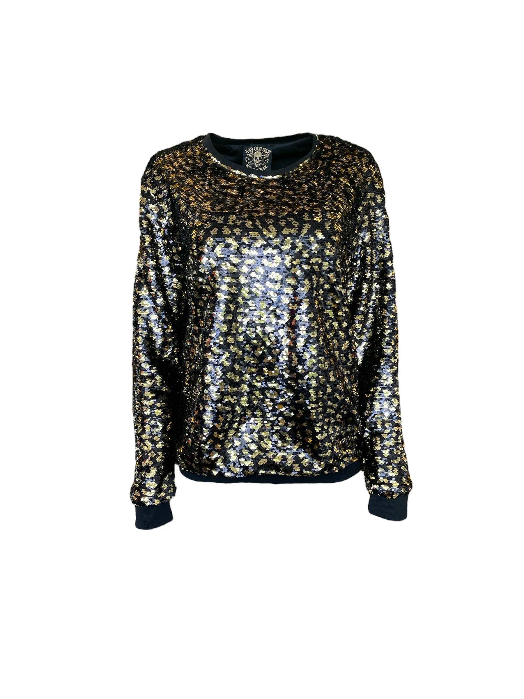 Any Old Iron Men's Golden Leopard Sweatshirt