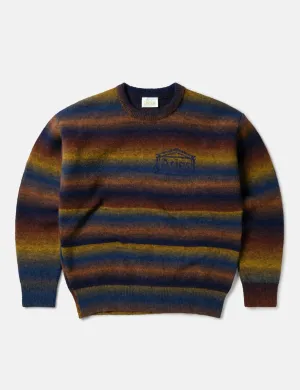 Aries Boucle Space Dye Knit - Blue