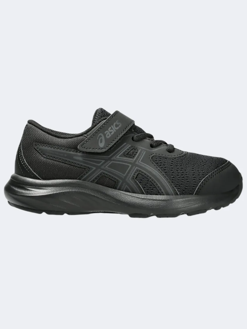 Asics Contend 9 Ps-Boys Running Shoes Black/Graphite Grey