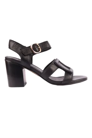 Atune Heel Leather Sandals | FINAL SALE