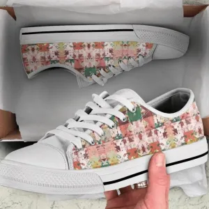 Aztec Vintage Pattern Low Top Shoes Sneaker, Low Top Sneaker, Low Top Canvas Shoes