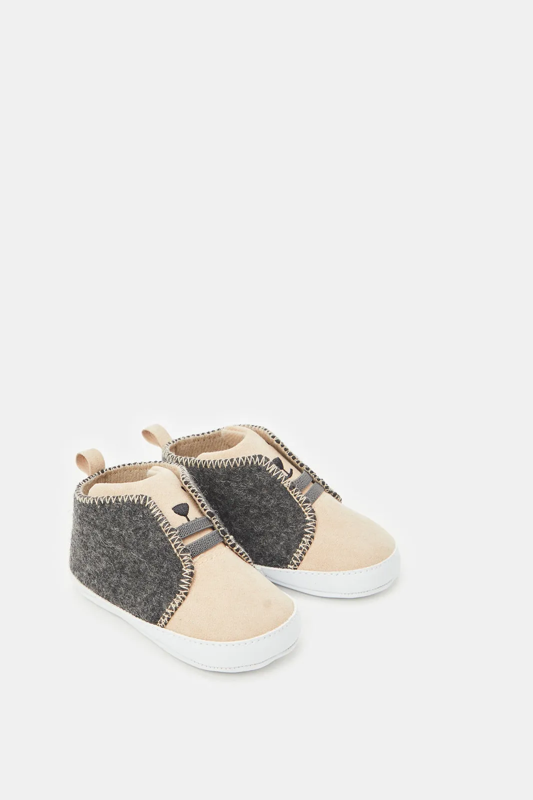 Babies Beige Pram Booties