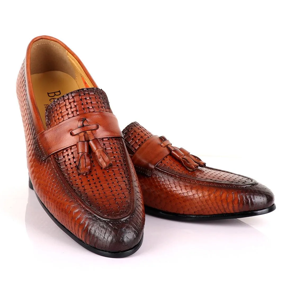 Berluti Tassel Leather  Men's Shoe-Brown