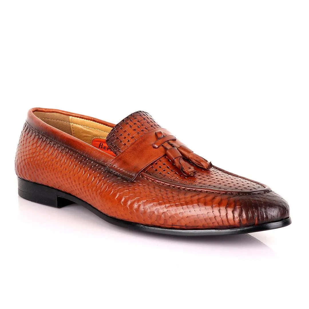 Berluti Tassel Leather  Men's Shoe-Brown