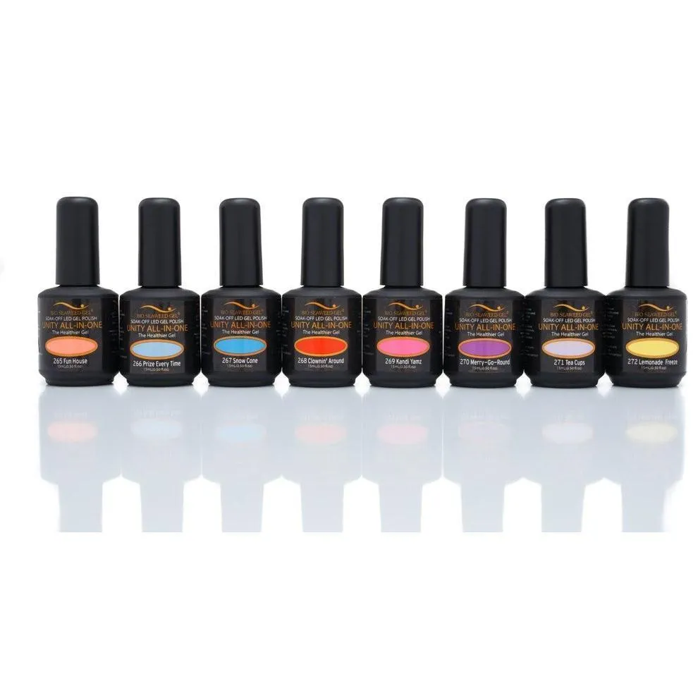 Bio Seaweed Carnival Collection - Unity All-In-One Colour Gel Polish Set of 8