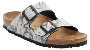 Birkenstock Arizona Marble Black and White Birko-Flor