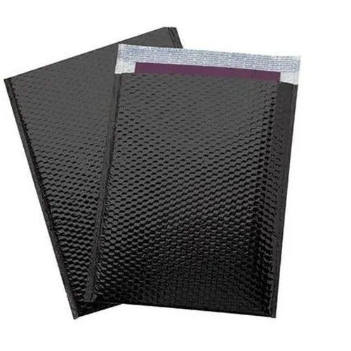 Black	 Metallic Color Bubble Mailer - 	16 X 17.5	 - 	50	/CS