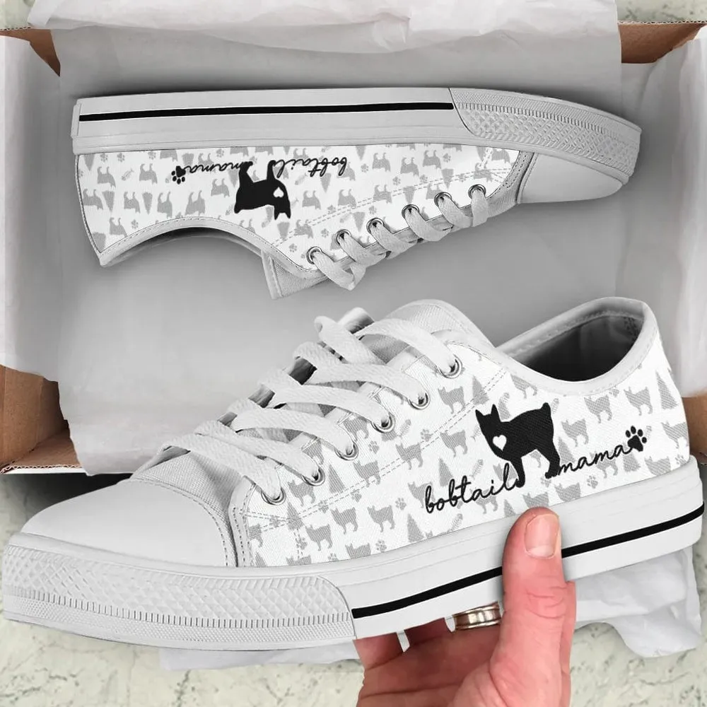 Bobtail Low Top Shoes, Dog Printed Shoes, Canvas Shoes For Men, Women