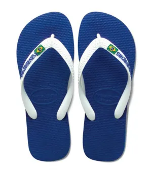 Brazil Logo Flip Flops Marine Blue