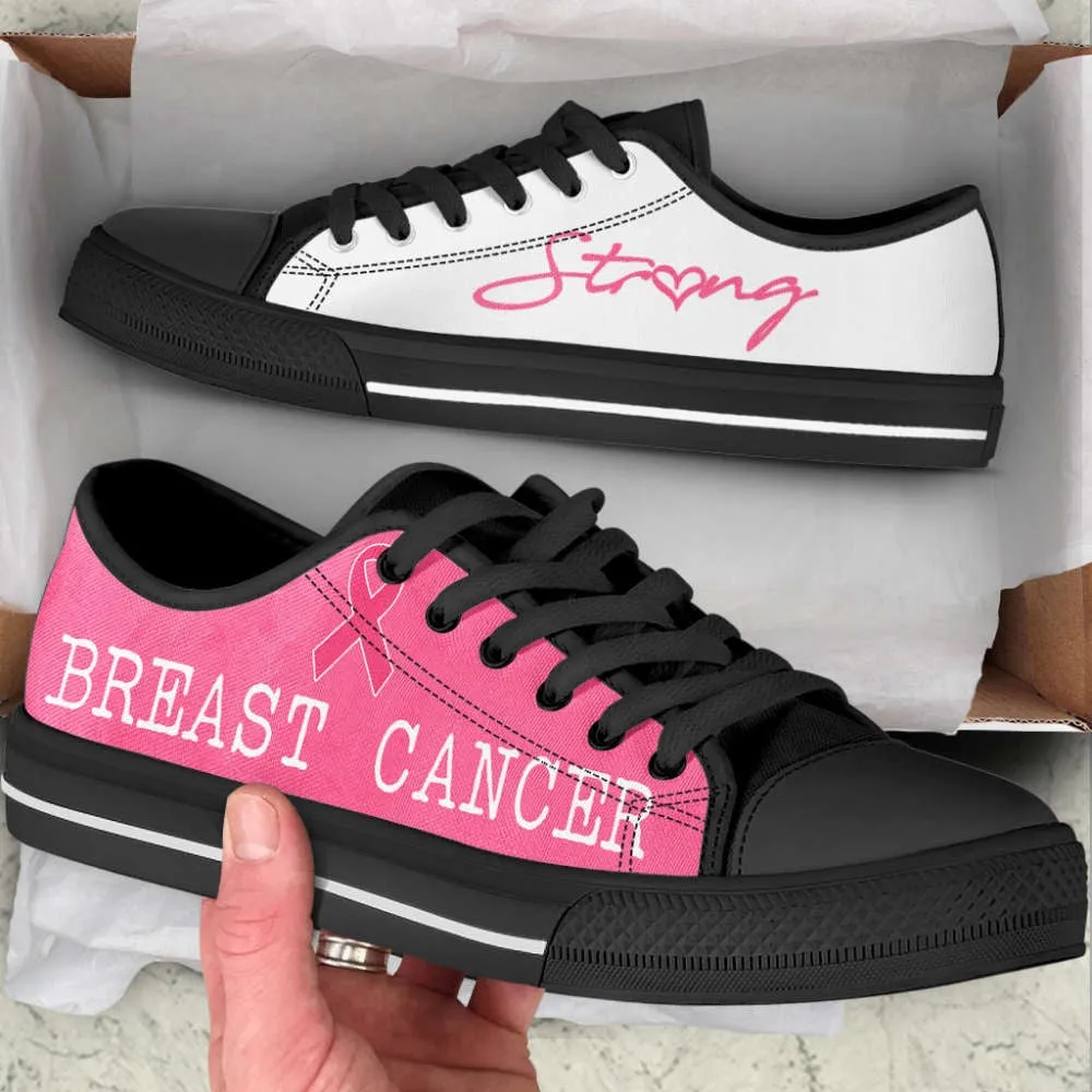 Breast Cancer Shoes Strong Low Top Shoes Canvas Shoes, Best Canvas Shoes, Low Top Sneaker