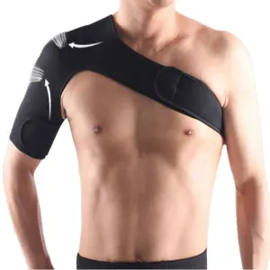 Breathable Adjustable Shoulder Support Brace Unisex Sport Compression Brace Strap Wrap Shoulder Belt, Size:Right Shoulder