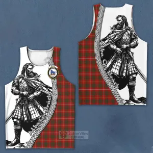 Bruce Tartan Clan Crest Men's Tank Top with Highlander Warrior Celtic Style