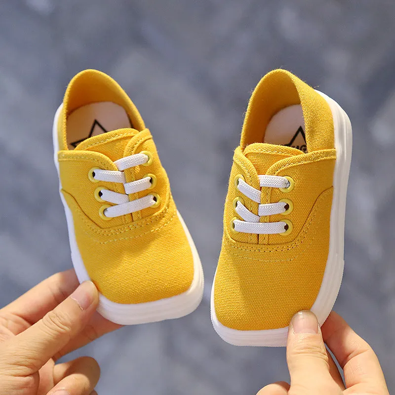 Canvas Shoes Korean Board Shoes Boys Baby White Shoes