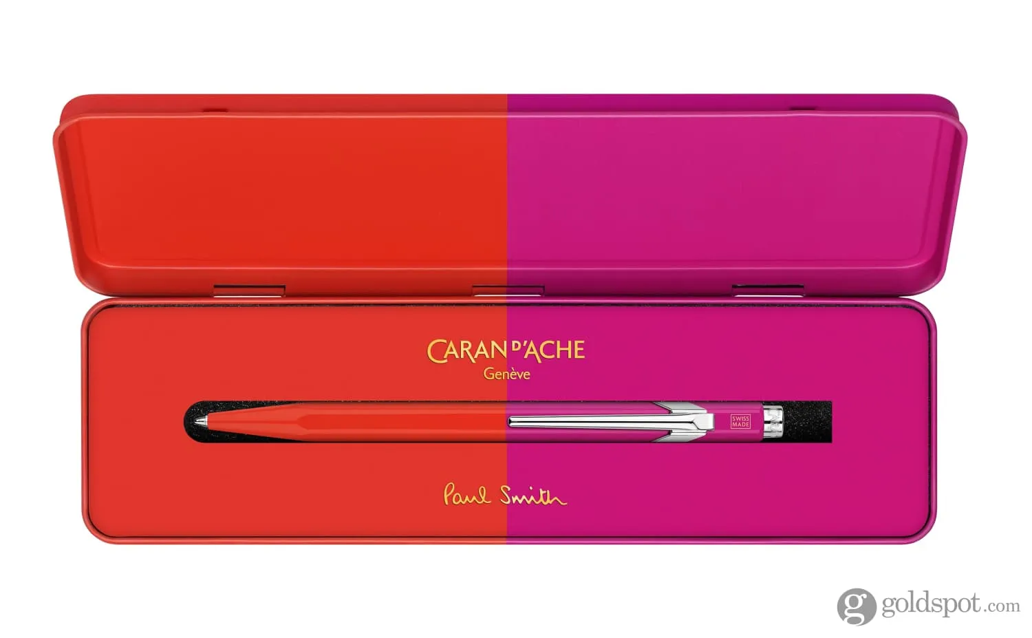 Caran d'Ache 849 Paul Smith 4 Ballpoint Pen in Warm Red & Melrose Pink