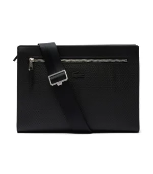 Chantaco Leather Messenger Bag Noir