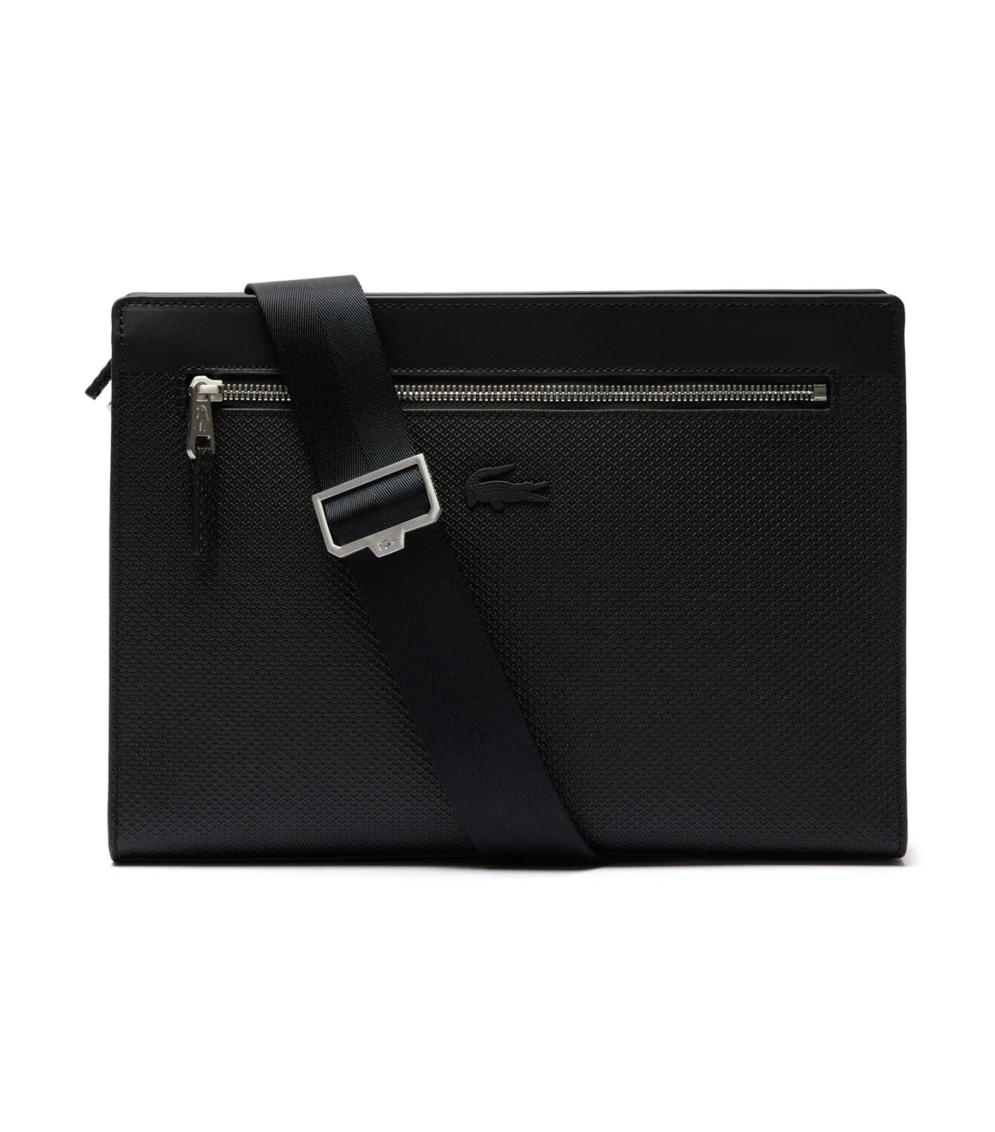 Chantaco Leather Messenger Bag Noir