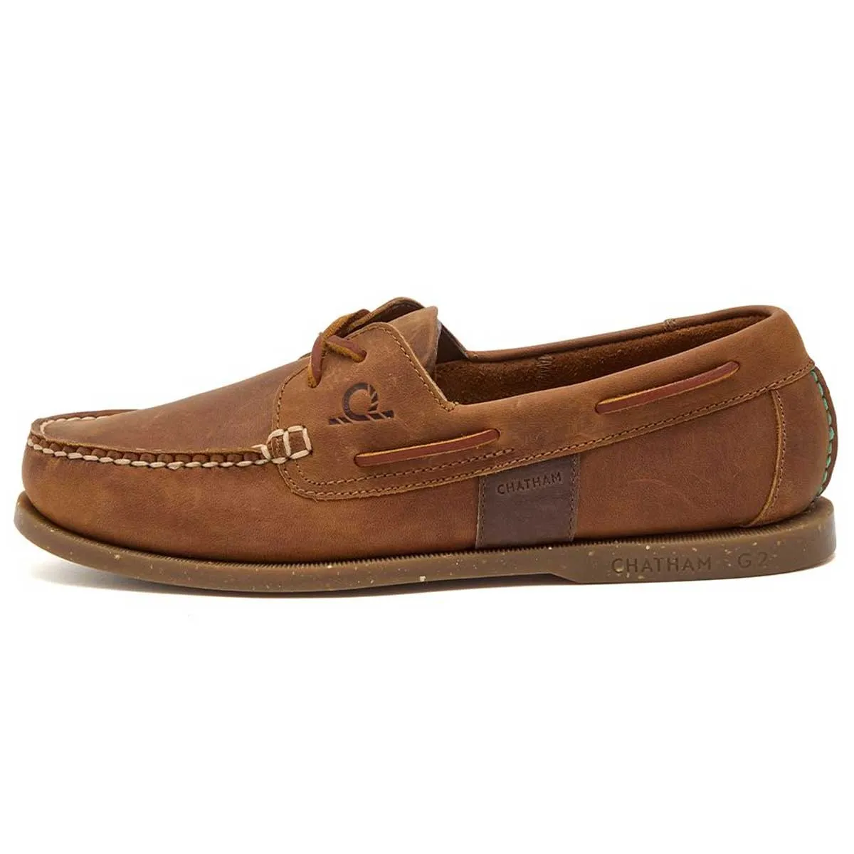 CHATHAM Java II G2 Leather Sustainable Deck Shoes - Men's - Walnut