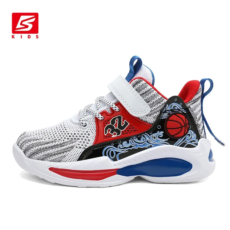 Children Sneakers Sports Running Shoes Light Breathable Light Non-Slip Boys Girls High-Quality Kids Basketball Shoes