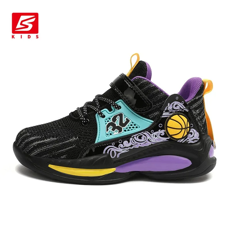 Children Sneakers Sports Running Shoes Light Breathable Light Non-Slip Boys Girls High-Quality Kids Basketball Shoes