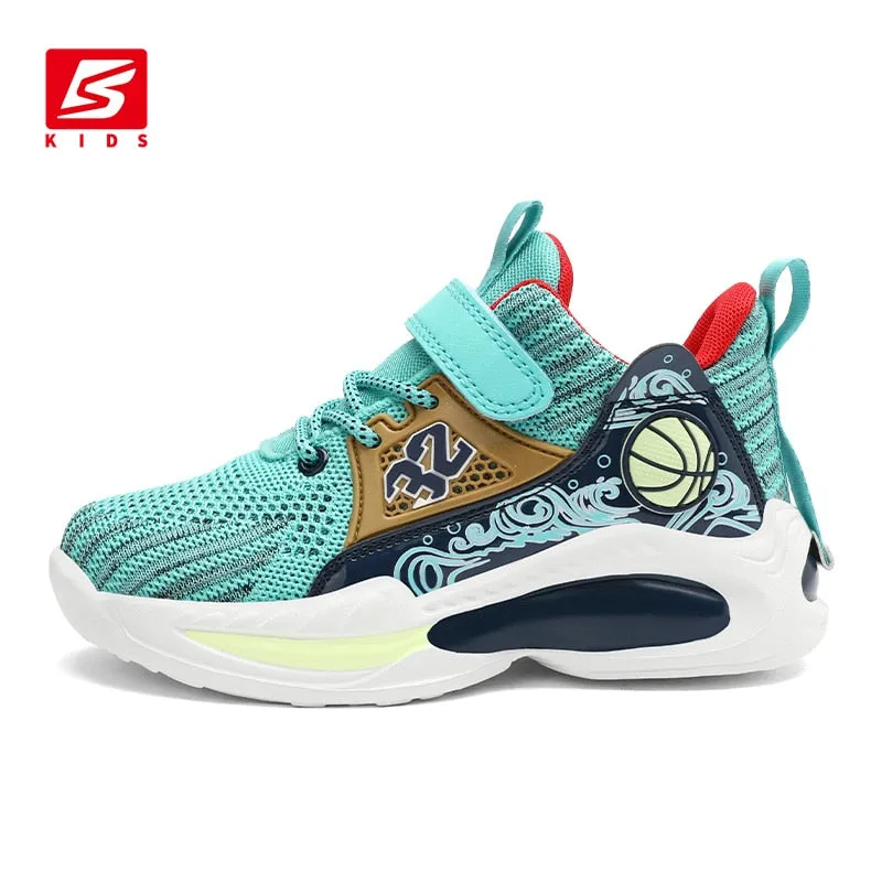 Children Sneakers Sports Running Shoes Light Breathable Light Non-Slip Boys Girls High-Quality Kids Basketball Shoes