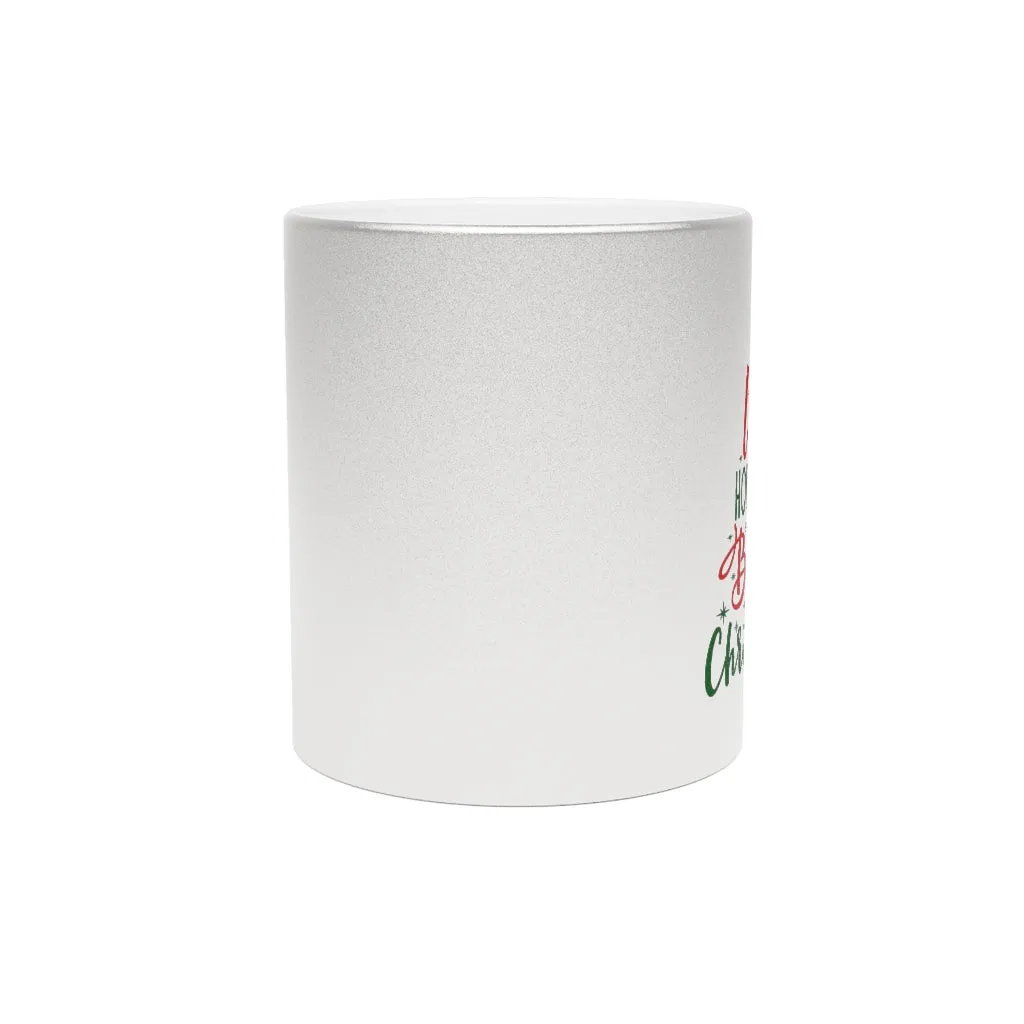 Christmas Tree Metallic Mug (Silver / Gold)