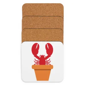 Coastal Maine Cannabis Inspired Cork-back coaster