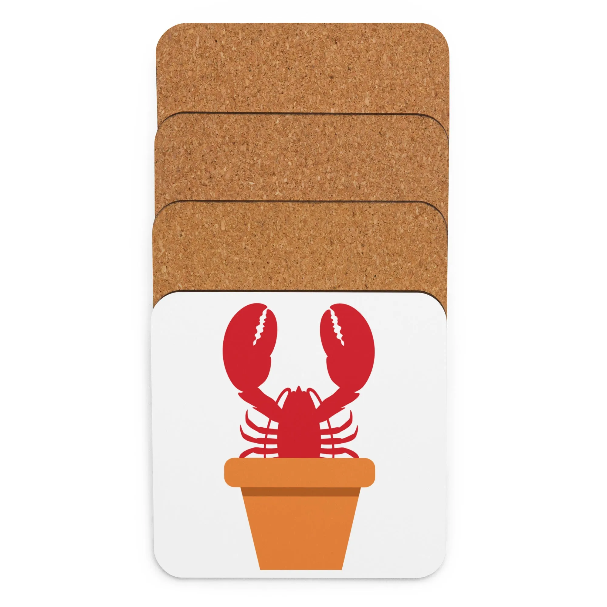 Coastal Maine Cannabis Inspired Cork-back coaster