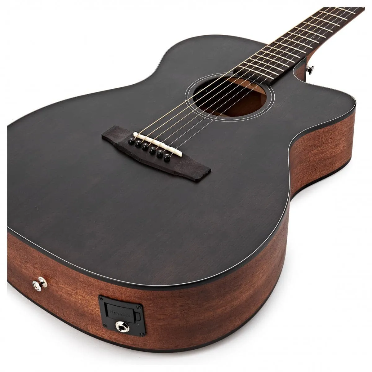 Cort Core Electro Acoustic Guitar - Solid Spruce - Trans Black