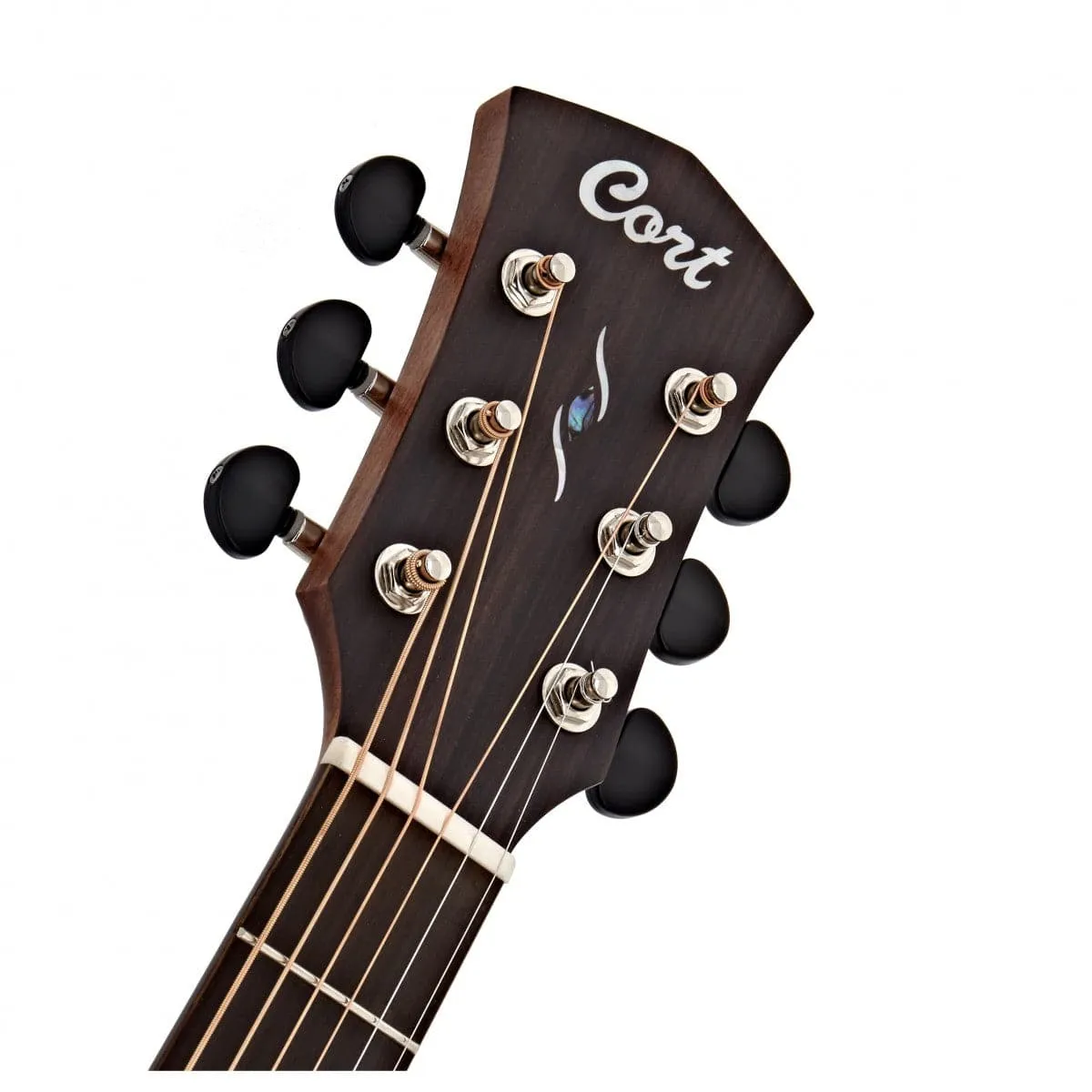 Cort Core Electro Acoustic Guitar - Solid Spruce - Trans Black