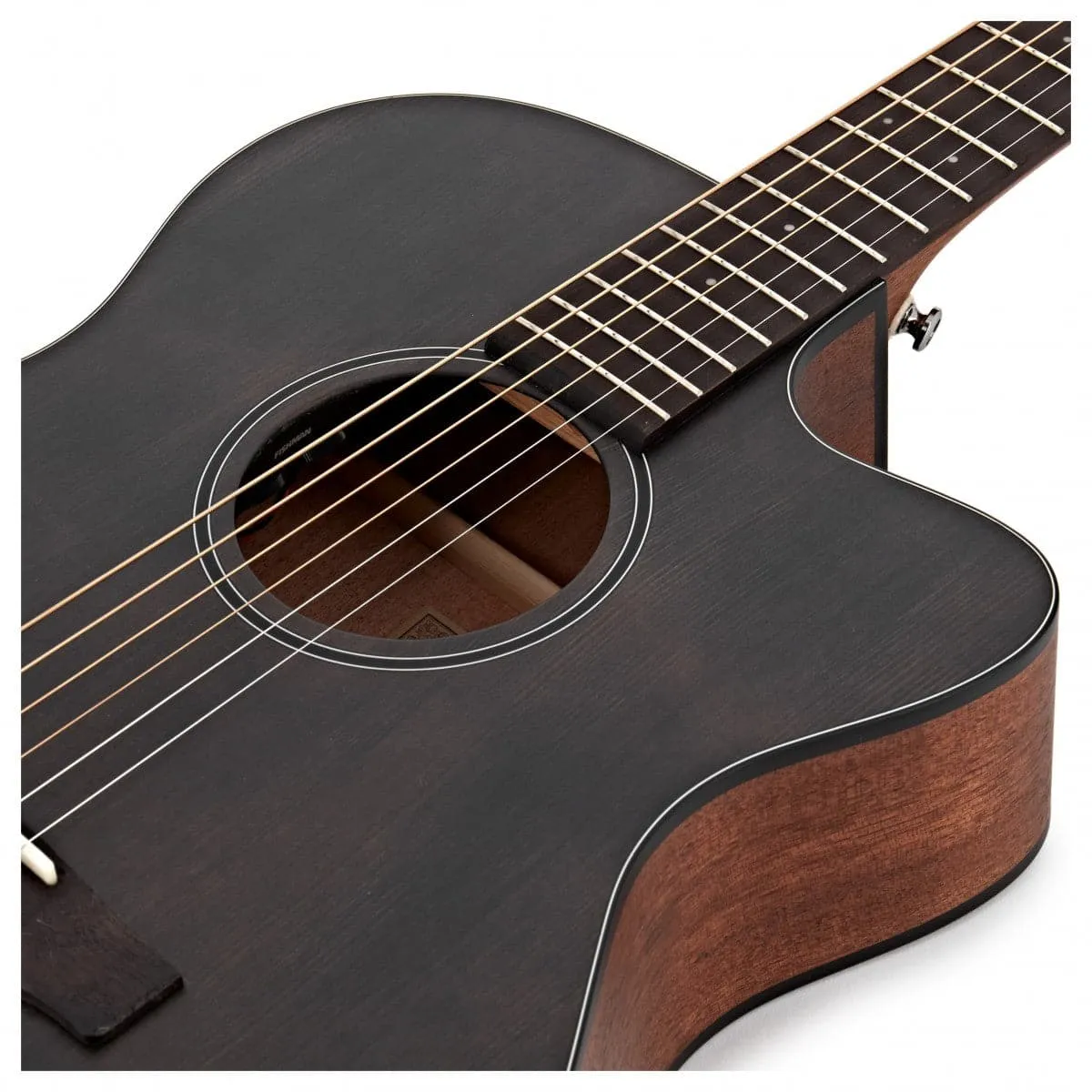 Cort Core Electro Acoustic Guitar - Solid Spruce - Trans Black