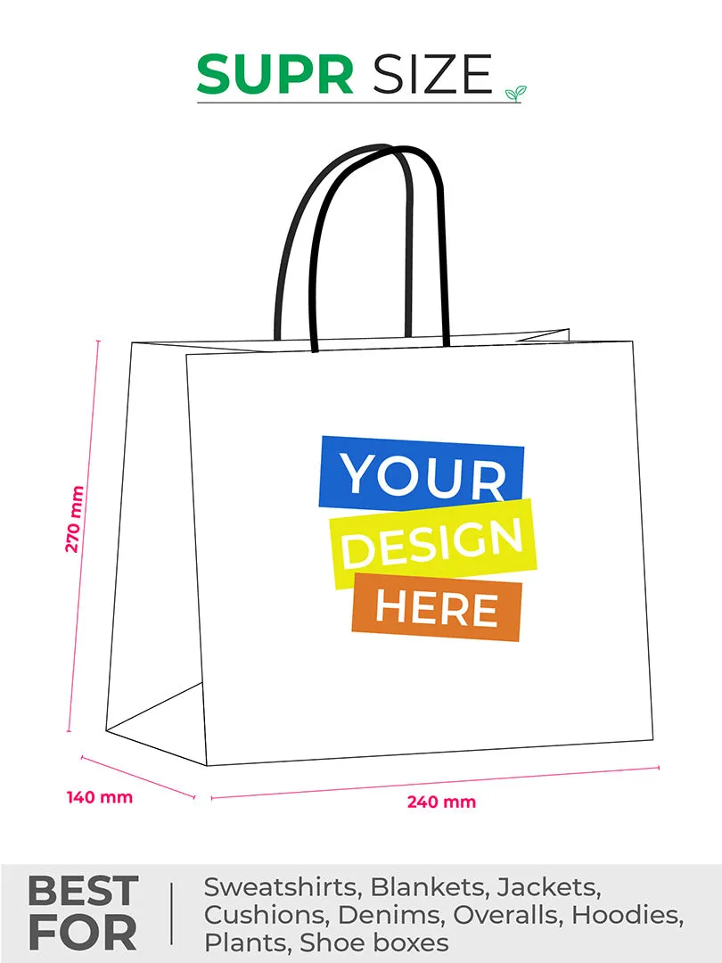 Custom Shopping Bags With Low Minimums & CMYK Printing.