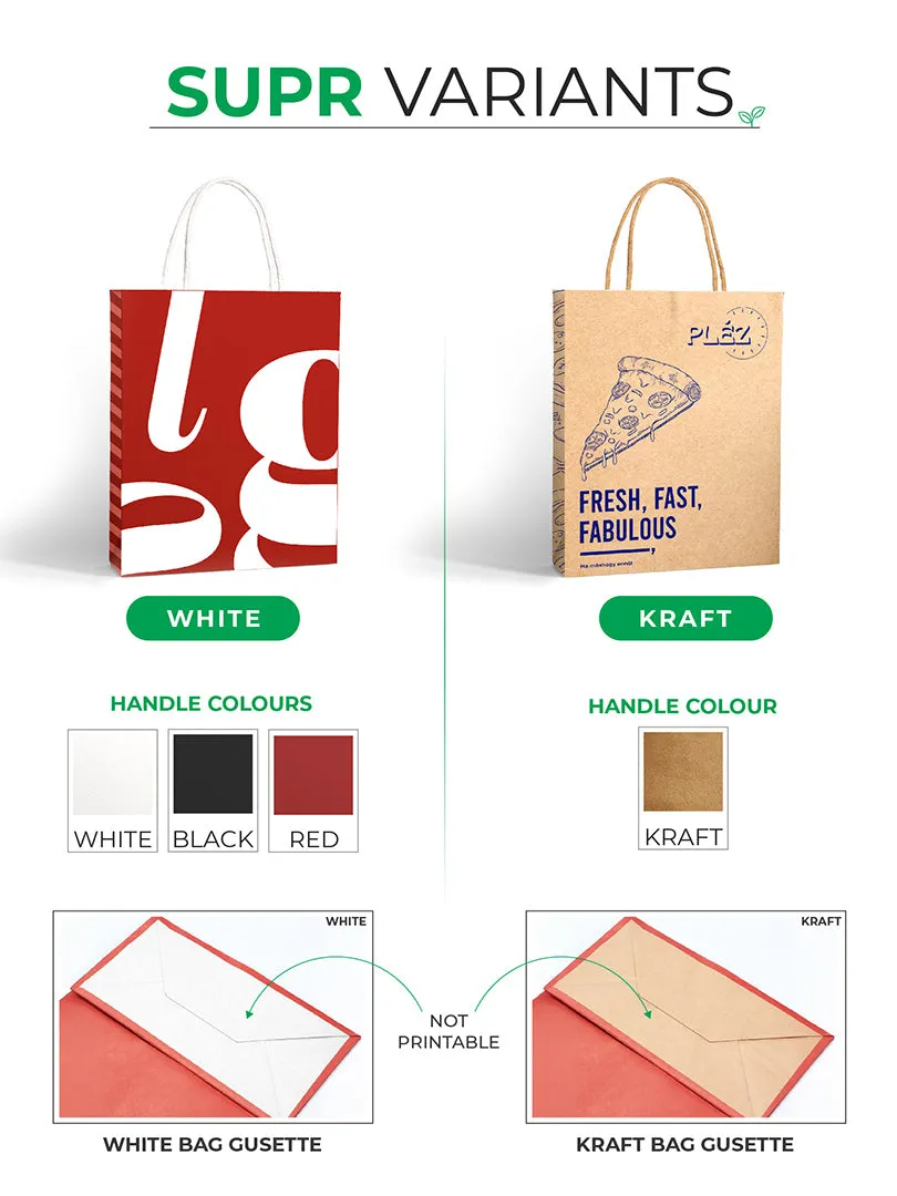 Custom Shopping Bags With Low Minimums & CMYK Printing.