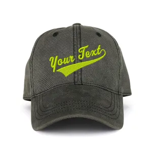 Customized Swoosh and Tail Washed Waxed Cotton Cap