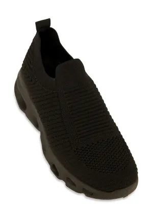 Cut Out Sole Slip On Sneakers